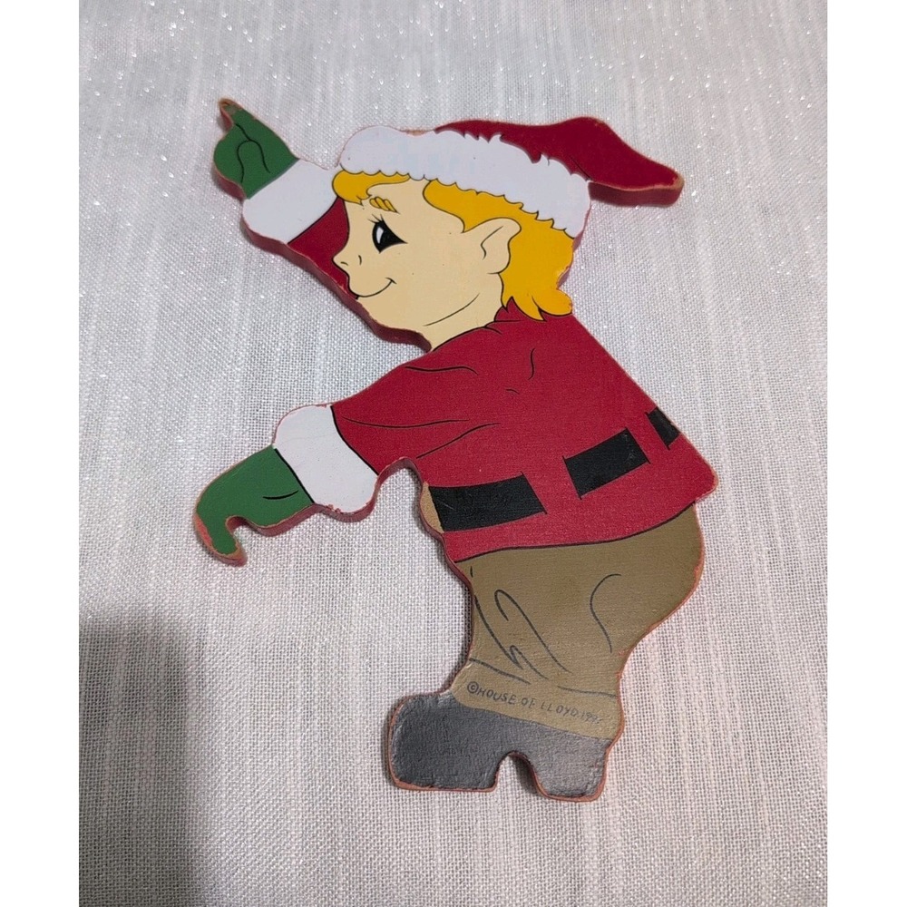 Vintage House of Lloyd 1991 Christmas Around the World Up the Ladder Elf Only